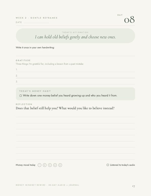 Day 8 daily page