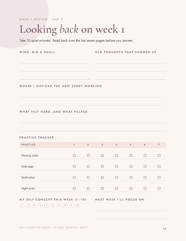 Week 1 review page